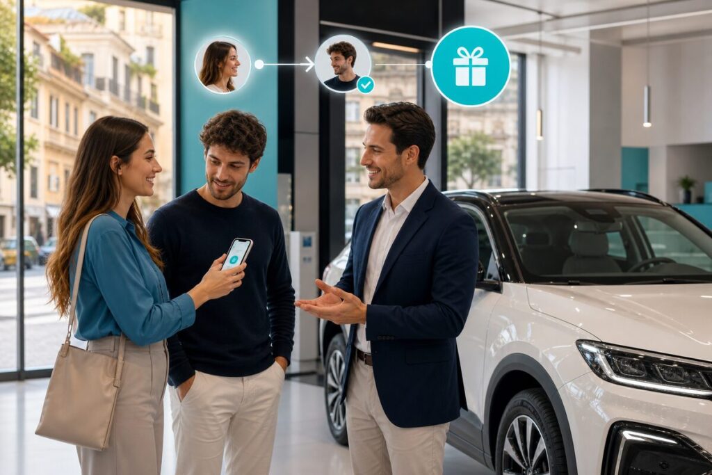 Programma referral o2o Mobility – cliente riceve il bonus di 250 € per il noleggio auto a lungo termine